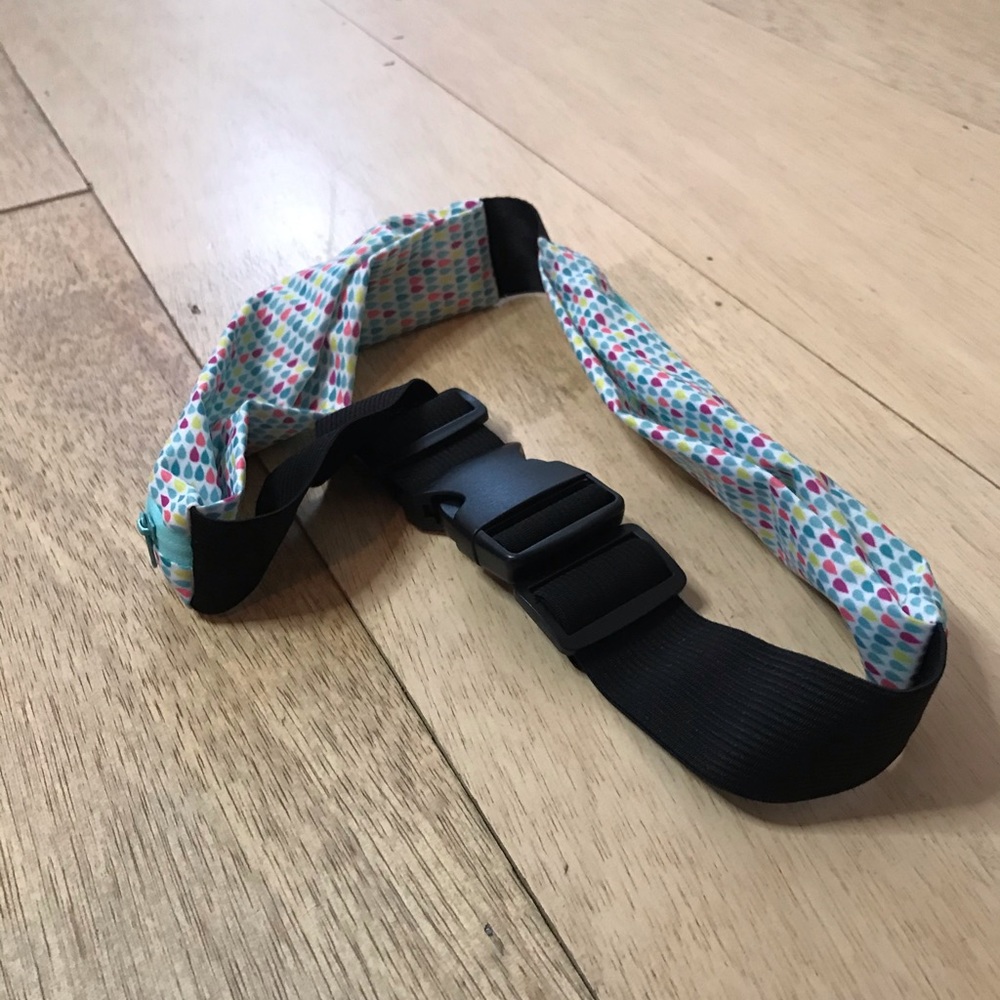 Polka Dot Workout Belt with Pockets
